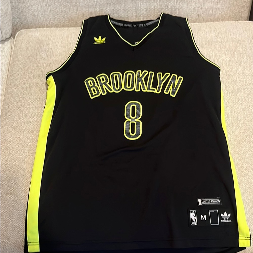 Adidas Brooklyn Jersey - Black with Neon Yellow Accents